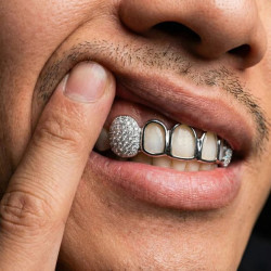 8 teeth Swarovski Frame Grillz Z314