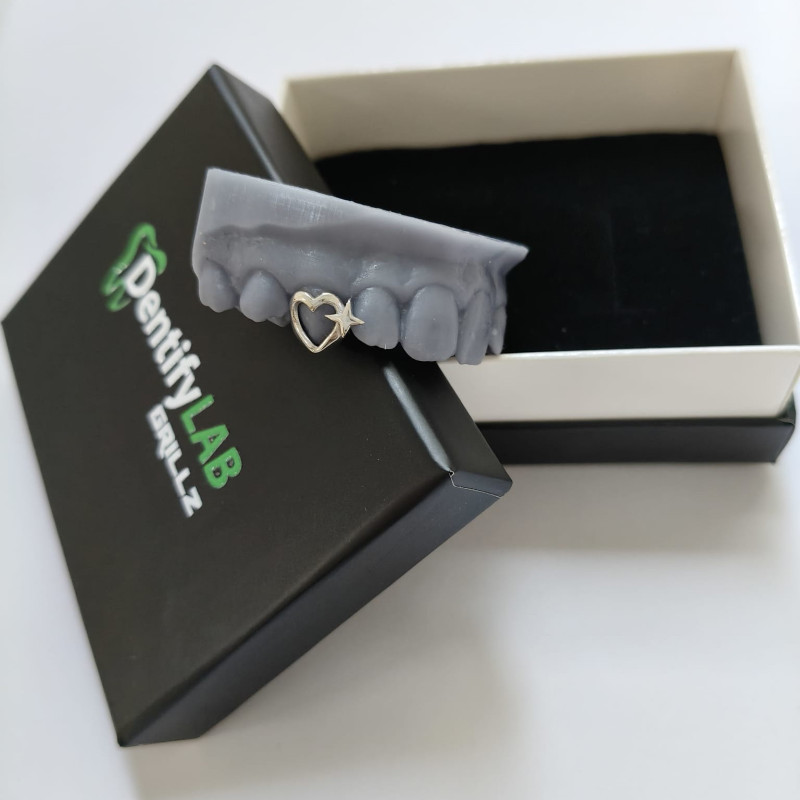 Heart and star Grillz Z319