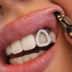 Swarovski Taşlı Frame Grillz Z326