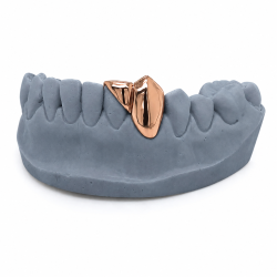 2 teeth Twist Grillz Z342