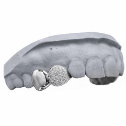 2 teeth Iced Double Cap Grillz Z343