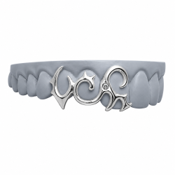 3 Teeth Free Line with Swarovski Grillz Z352