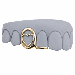 2 Diş Kalp Grillz Z357