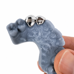 2 teeth Star Grillz with Swarovski Z304