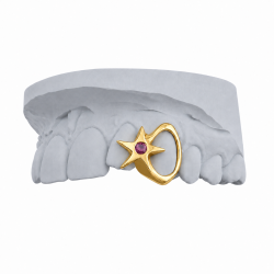2 Teeth Star Grillz Z374