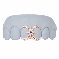 2 Teeth Swarovski Star Grillz Z381