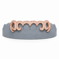 6 Diş Swarovski Taşlı Grillz Z383