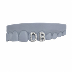 2 Diş Swarovski Taşlı Harfli Grillz Z384