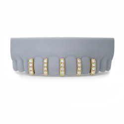 5'li Swarovski Taşlı Bar Grillz Z385