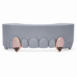 2 Diş Swarovski Taşlı Vampir Grillz Z387