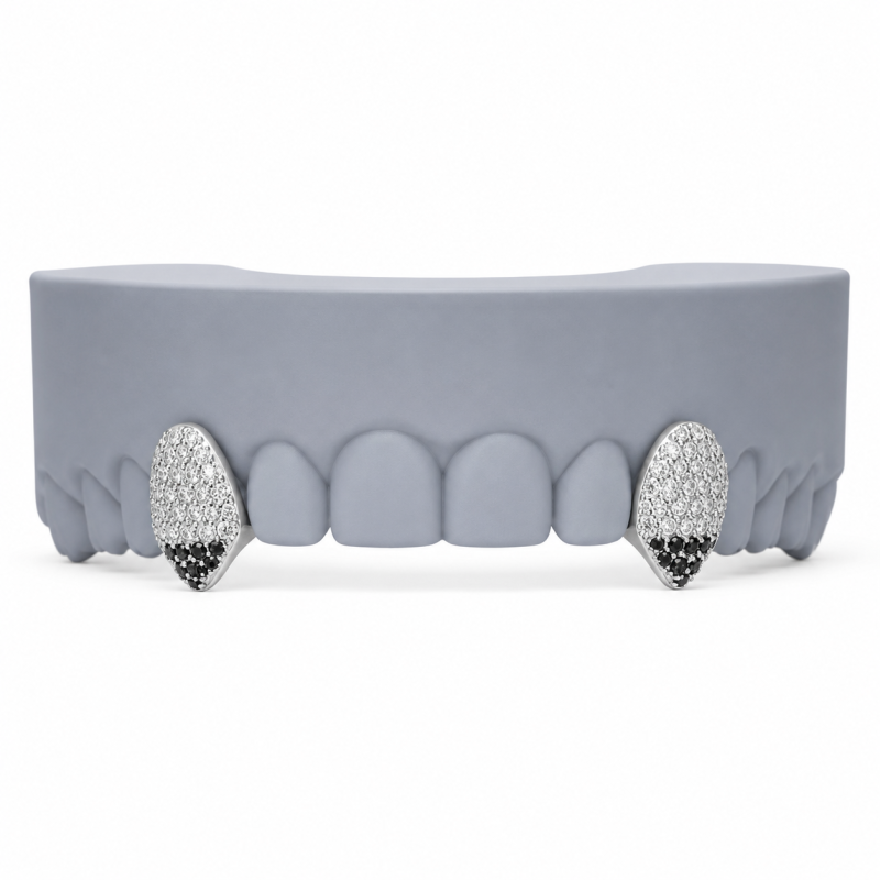 2 Diş Swarovski Taşlı Vampir Grillz Z387