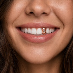 Star with Swarovski Grillz Z393