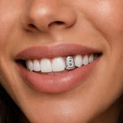 Swarovski Taşlı Harfli Grillz Z398