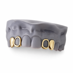4 diş Altın Frame Grillz Z308