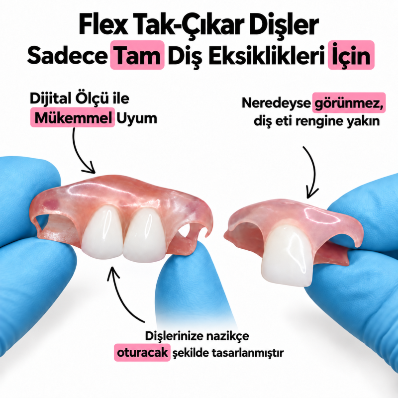 Flex Tak-Çıkar Dişler ROCHE KÖPRÜ