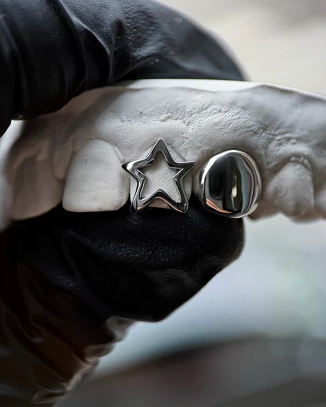Custom Star and Moon Grillz