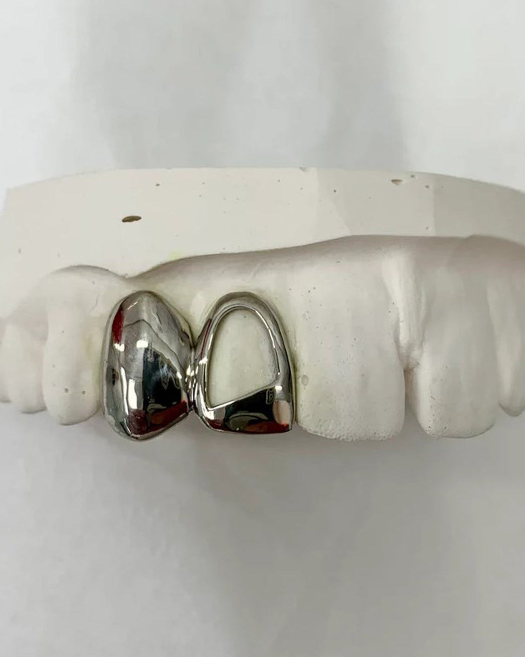 Custom Solid Caps and Open Window Design Grillz