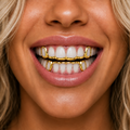 12 TEETH OPEN FACE BRIDGE GRILLZ Z334