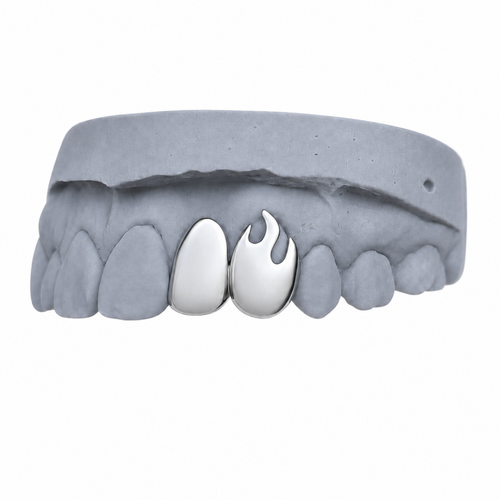 2 TEETH FLAME GRILLZ Z346