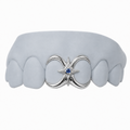 2 TEETH SWAROVSKI STAR GRILLZ Z381