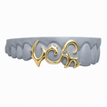 3 TEETH FREE LINE WITH SWAROVSKI GRILLZ Z352