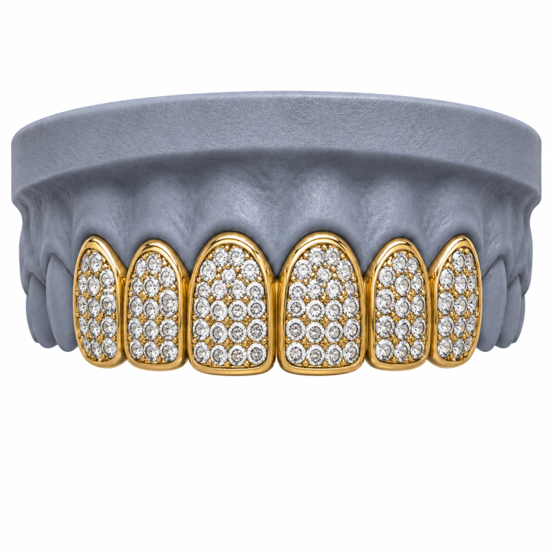 6 TEETH SWAROVSKI GRILLZ G202