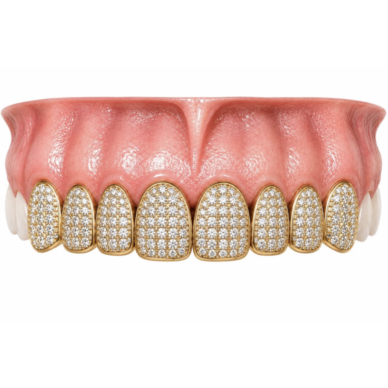 8 TEETH ICED OUT SWAROVSKI GRILLZ Z315