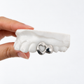 2 Teeth Heart Grillz F401