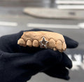 Custom Star Design Grillz with Swarovski Gemstone