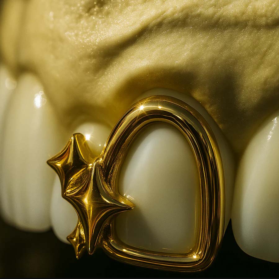 Custom Star Design Grillz