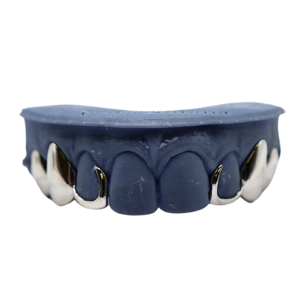 Top 6 Custom Hook Teeth Grillz – Solid Gold Unique Statement Set